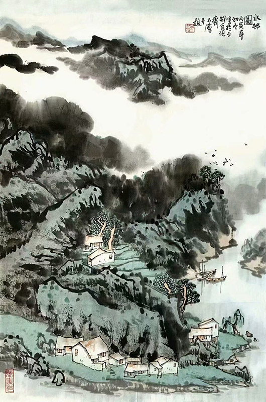 作者：宋玉麟&nbsp;山水&nbsp;￥：协商&nbsp;单击鼠标查看大图！