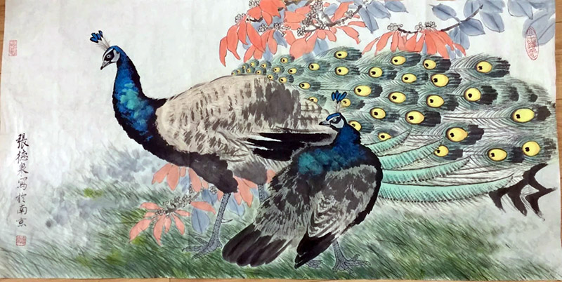 作者：张德泉&nbsp;花鸟&nbsp;￥：协商&nbsp;单击鼠标查看大图！