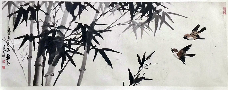 作者：朱墨林&nbsp;花鸟&nbsp;￥：协商&nbsp;单击鼠标查看大图！