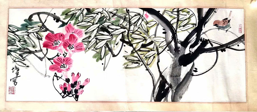 作者：陈培光&nbsp;花鸟&nbsp;￥：协商&nbsp;单击鼠标查看大图！