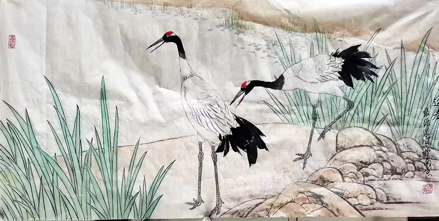 作者：张德泉&nbsp;花鸟&nbsp;￥：协商&nbsp;单击鼠标查看大图！