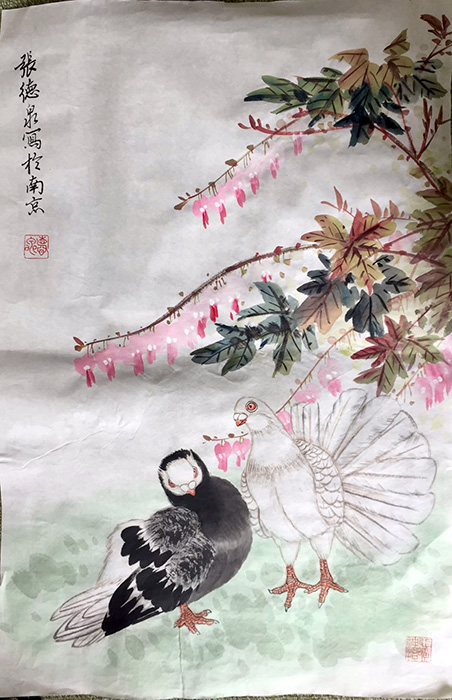 作者：张德泉&nbsp;花鸟&nbsp;￥：协商&nbsp;单击鼠标查看大图！