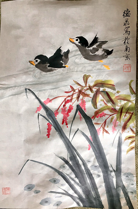 作者：张德泉&nbsp;花鸟&nbsp;￥：协商&nbsp;单击鼠标查看大图！