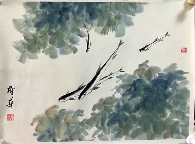 作者：江圣华&nbsp;花鸟&nbsp;￥：协商&nbsp;单击鼠标查看大图！