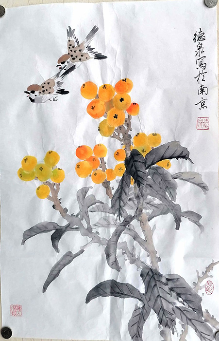 作者：张德泉&nbsp;花鸟&nbsp;￥：协商&nbsp;单击鼠标查看大图！