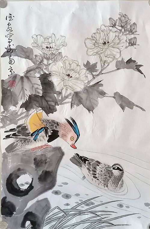 作者：张德泉&nbsp;花鸟&nbsp;￥：协商&nbsp;单击鼠标查看大图！