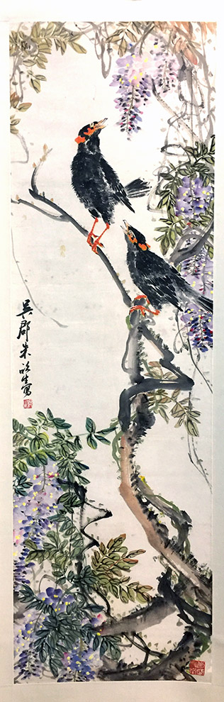 作者：朱欣生&nbsp;花鸟&nbsp;￥：协商&nbsp;单击鼠标查看大图！