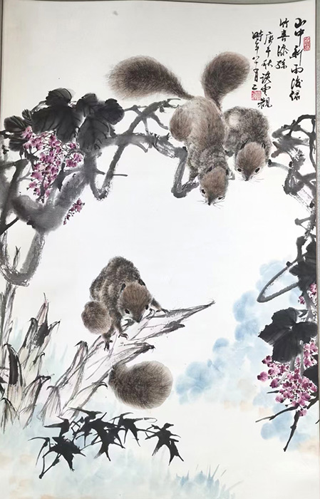 作者：谈云观&nbsp;花鸟&nbsp;￥：协商&nbsp;单击鼠标查看大图！