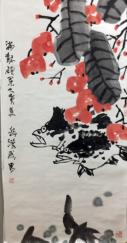 作者：岳鸿武&nbsp;花鸟  &nbsp;￥：协商&nbsp;单击鼠标查看大图！