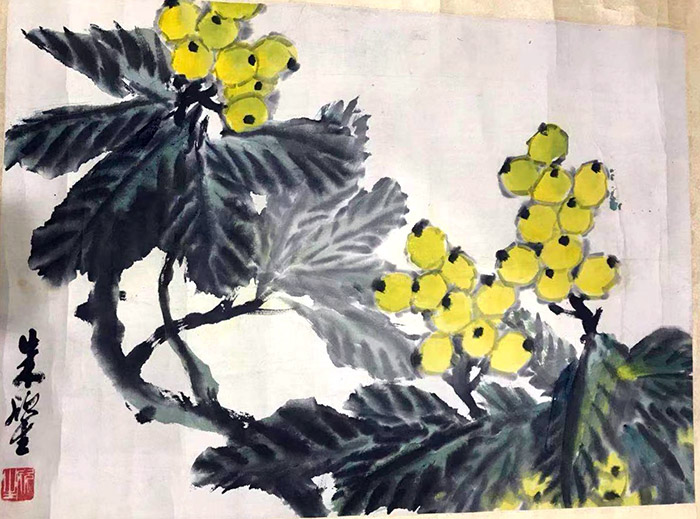 作者：朱欣生&nbsp;花鸟&nbsp;￥：协商&nbsp;单击鼠标查看大图！