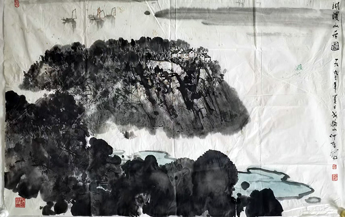 作者：钱仲章&nbsp;山水  &nbsp;￥：协商&nbsp;单击鼠标查看大图！