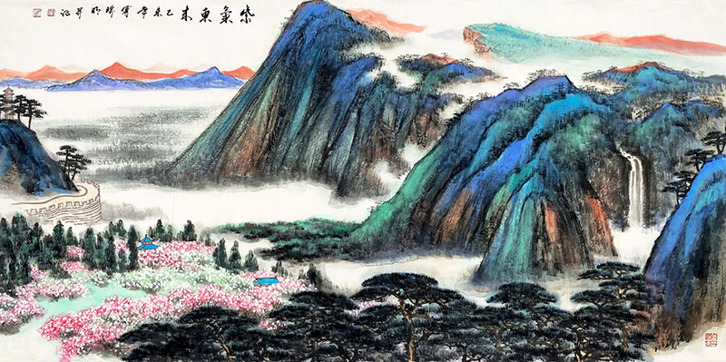 作者：傅瑜明&nbsp;山水  &nbsp;￥：协商&nbsp;单击鼠标查看大图！