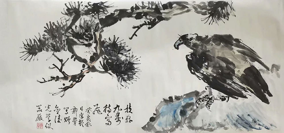 作者：郭半村&nbsp;花鸟  &nbsp;￥：协商&nbsp;单击鼠标查看大图！