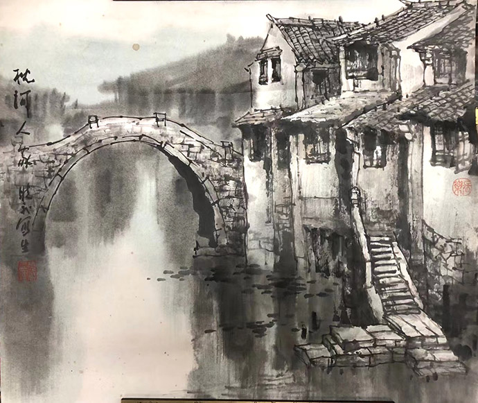 作者：张晓飞&nbsp;山水&nbsp;￥：协商&nbsp;单击鼠标查看大图！