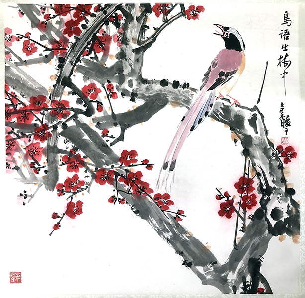 作者：张继馨&nbsp;花鸟&nbsp;￥：协商&nbsp;单击鼠标查看大图！