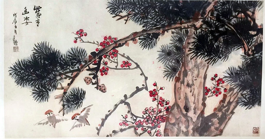 作者：张继馨&nbsp;花鸟&nbsp;￥：协商&nbsp;单击鼠标查看大图！