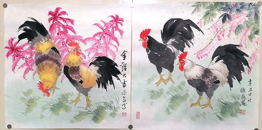 作者：张德泉&nbsp;花鸟 &nbsp;￥：协商&nbsp;单击鼠标查看大图！