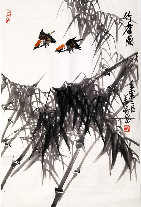 作者：姜舟&nbsp;花鸟&nbsp;￥：协商&nbsp;单击鼠标查看大图！