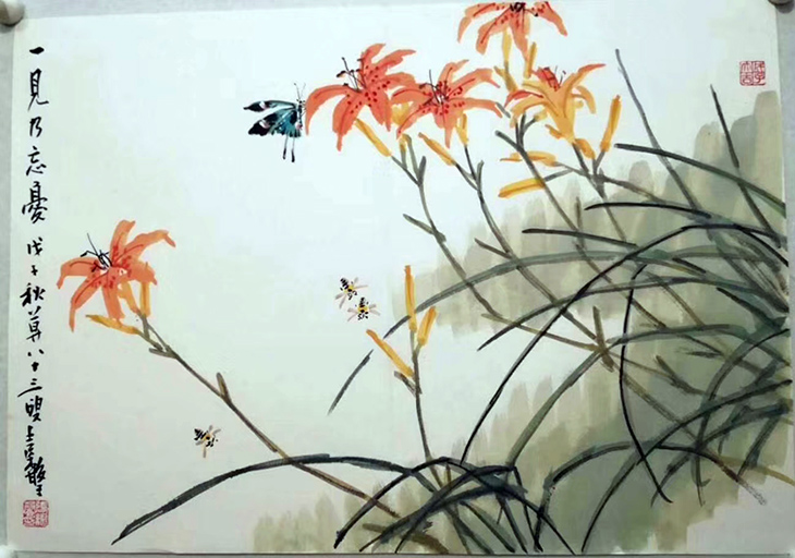 作者：张继馨&nbsp;花鸟&nbsp;￥：协商&nbsp;单击鼠标查看大图！