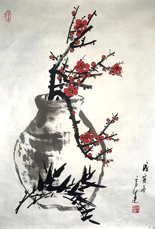 作者：朱育莲&nbsp;花鸟&nbsp;￥：协商&nbsp;单击鼠标查看大图！