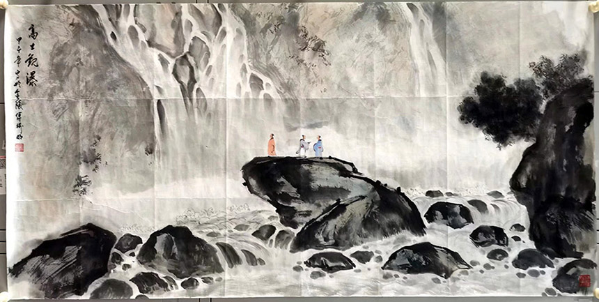 作者：傅瑜明&nbsp;山水&nbsp;￥：协商&nbsp;单击鼠标查看大图！