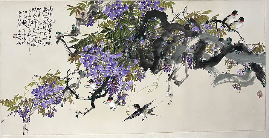 作者：赵松泉&nbsp;花鸟&nbsp;￥：协商&nbsp;单击鼠标查看大图！