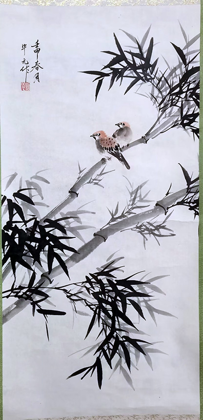 作者：胡中元&nbsp;花鸟&nbsp;￥：协商&nbsp;单击鼠标查看大图！