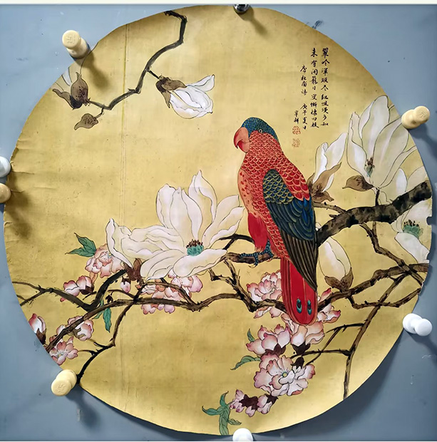 作者：诸辛耕&nbsp;工笔花鸟&nbsp;￥：协商&nbsp;单击鼠标查看大图！