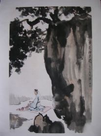 作者：傅二石&nbsp;《松荫抚琴》&nbsp;￥：协商&nbsp;单击鼠标查看详细介绍！