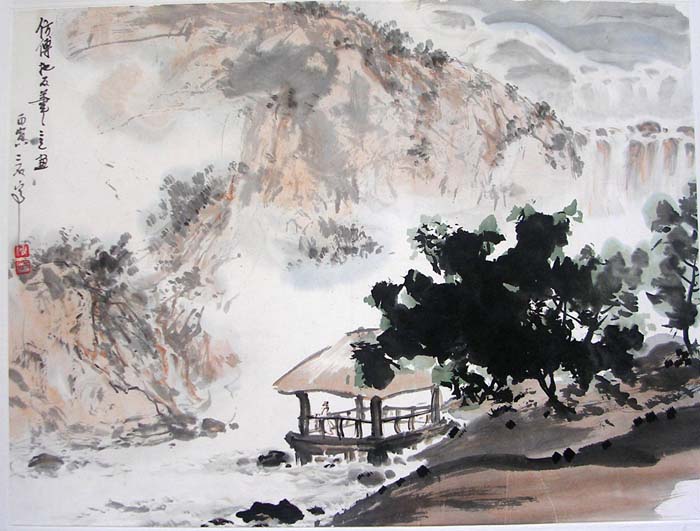 作者：傅二石&nbsp;山水&nbsp;￥：协商&nbsp;单击鼠标查看大图！