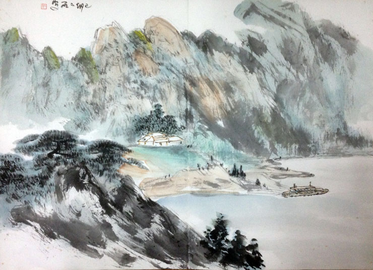 作者：傅二石&nbsp;山水 &nbsp;￥：协商&nbsp;单击鼠标查看大图！