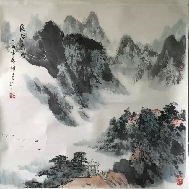 作者：傅二石&nbsp;山水&nbsp;￥：协商&nbsp;单击鼠标查看大图！