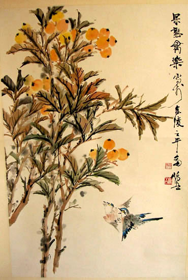 作者：叶矩吾&nbsp;花鸟  &nbsp;￥：协商&nbsp;单击鼠标查看大图！