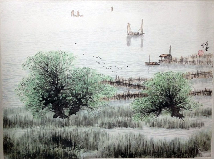 作者：卢星堂&nbsp;山水&nbsp;￥：协商&nbsp;单击鼠标查看大图！