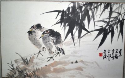 作者：赵良翰&nbsp;竹雀图&nbsp;￥：协商&nbsp;单击鼠标查看详细介绍！