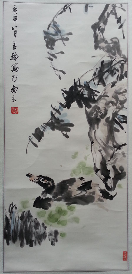 作者：赵良翰&nbsp;柳鸭图&nbsp;￥：协商&nbsp;单击鼠标查看大图！