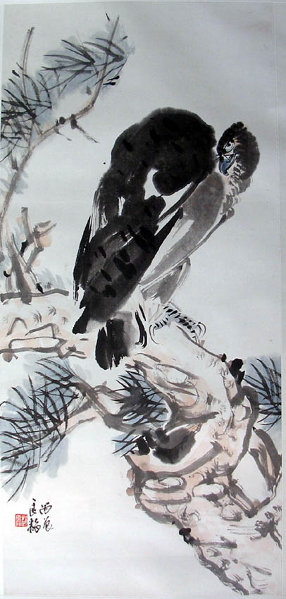 作者：赵良翰&nbsp;松鹰图&nbsp;￥：协商&nbsp;单击鼠标查看大图！