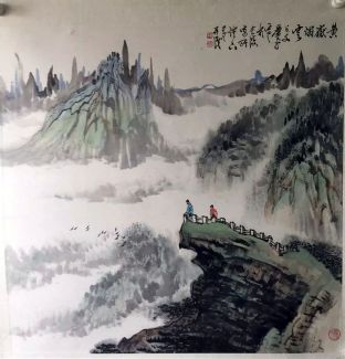 作者：萧平&nbsp;黄山烟云&nbsp;￥：协商&nbsp;单击鼠标查看详细介绍！