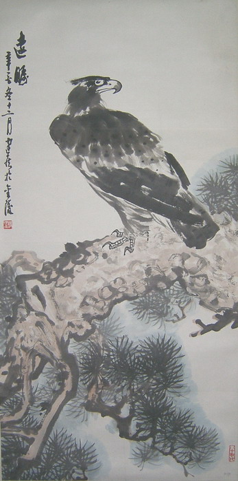 作者：杨建侯&nbsp;松鹰图&nbsp;￥：协商&nbsp;单击鼠标查看大图！