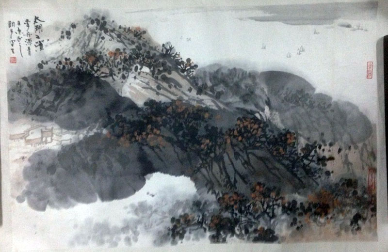 作者：章炳文&nbsp;山水&nbsp;￥：协商&nbsp;单击鼠标查看大图！