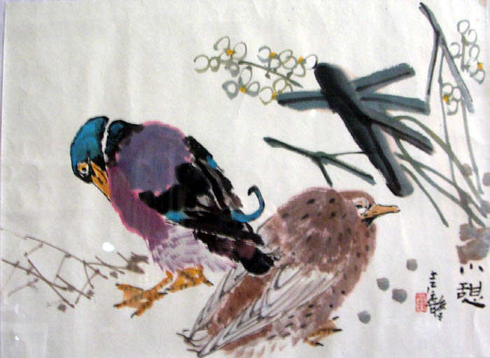 作者：张继馨&nbsp;花鸟&nbsp;￥：协商&nbsp;单击鼠标查看大图！