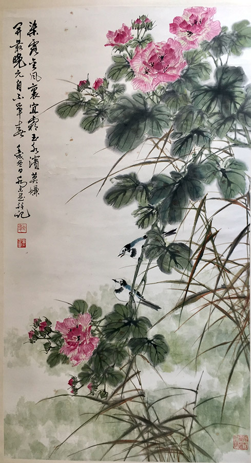 作者：乔木&nbsp;芙蓉双雀图&nbsp;￥：协商&nbsp;单击鼠标查看大图！
