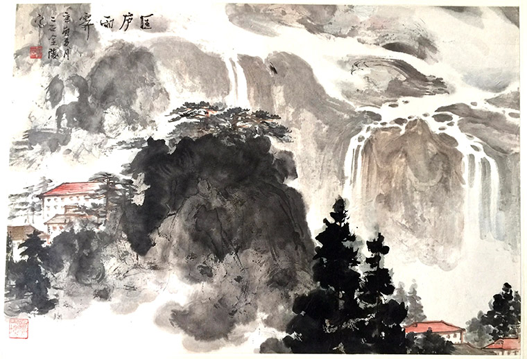 作者：傅二石&nbsp;匡庐雨霁&nbsp;￥：协商&nbsp;单击鼠标查看大图！