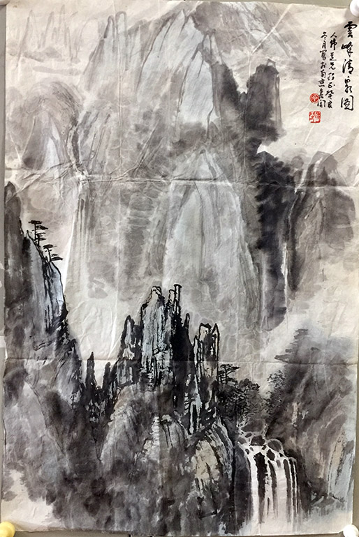 作者：丁秀阁&nbsp;山水&nbsp;￥：协商&nbsp;单击鼠标查看大图！