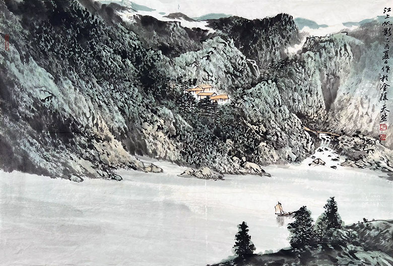 作者：许坚&nbsp;山水 &nbsp;￥：协商&nbsp;单击鼠标查看大图！