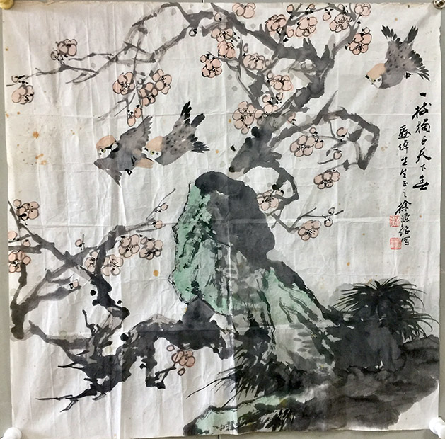 作者：徐源绍&nbsp;花鸟&nbsp;￥：协商&nbsp;单击鼠标查看大图！