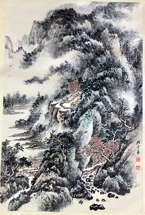 作者：钱持云&nbsp;山水&nbsp;￥：协商&nbsp;单击鼠标查看大图！