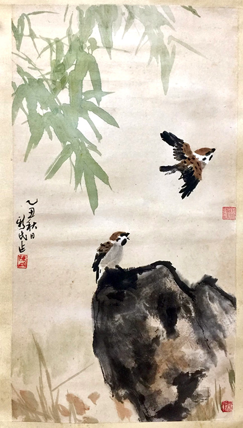 作者：陈新民&nbsp;花鸟&nbsp;￥：协商&nbsp;单击鼠标查看大图！