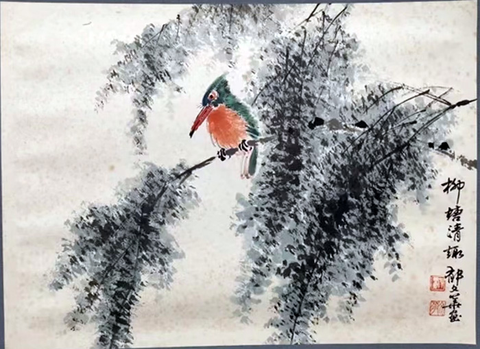 作者：郁文华&nbsp;花鸟&nbsp;￥：协商&nbsp;单击鼠标查看大图！