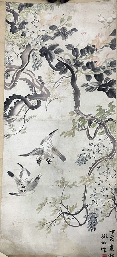 作者：沈彬如&nbsp;花鸟&nbsp;￥：协商&nbsp;单击鼠标查看大图！